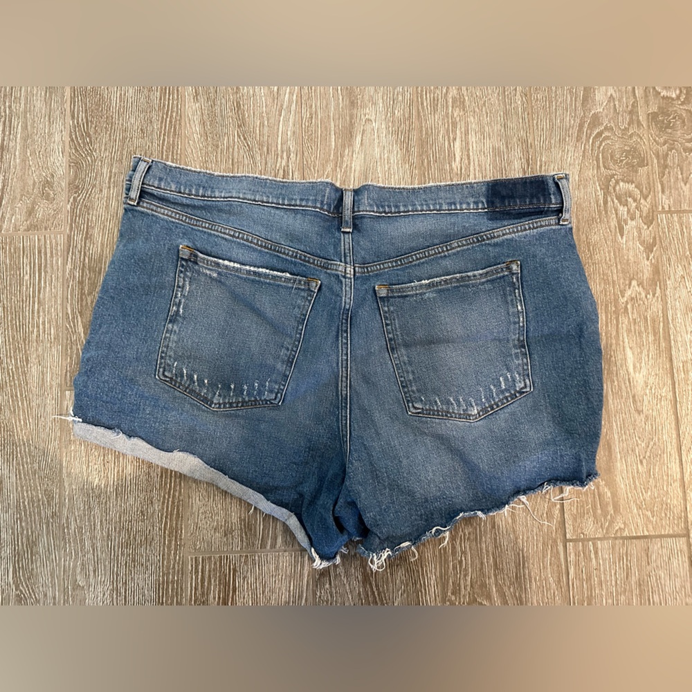 Abercrombie & Fitch Blue Jean Shorts Distressed Cut-Off